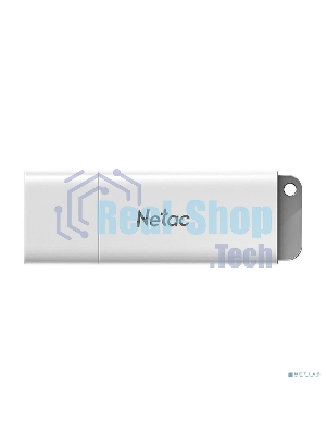 Флешка USB Netac U185 (NT03U185N-064G-32WH), 64Gb, USB 3.0, R/W 100/25, белый/серый
