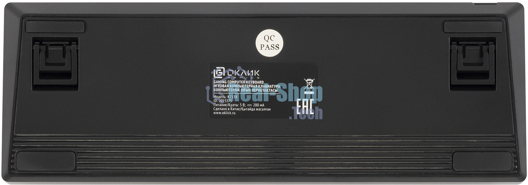 Клавиатура Oklick K713X проводная, USB Type-A, чёрный
