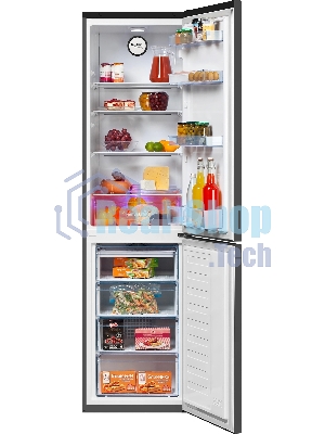 Холодильник Beko B3R0CNK332HG темно-серый двухкамерный 200/100л морозилка снизу, No Frost