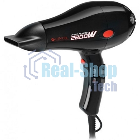 Фен Centek CT-2221 Professional 2200Вт, мощный AC мотор, 5 режимов, управление сбоку, хол воздух