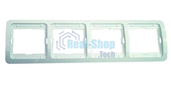 Рамка 4-м Makel Mimoza горизонт. бел.