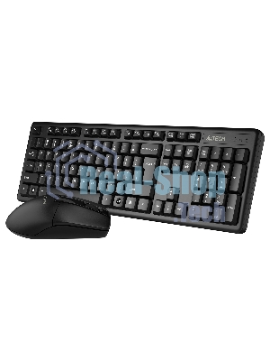 Комплект клавиатура+мышь A4Tech 3330N беспроводной, USB, 1200 DPI, чёрный