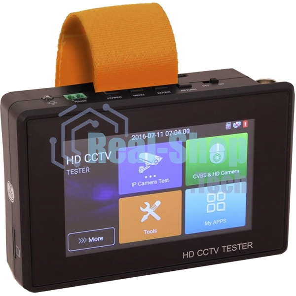 Универсальный наручный монитор-тестер Tezter TIP-H-4(Hand) AHD/CVI/TVI/CVBS и IP-видеосистем