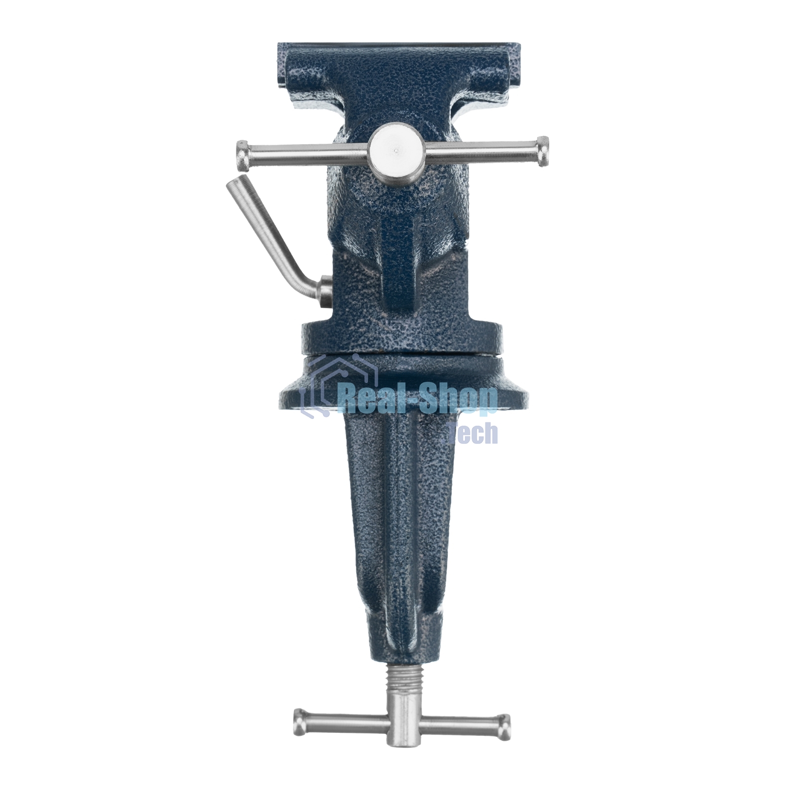 Тиски слесарные Сибртех, настольные, поворотные, ширина рабочих губок 50 мм, наковальня