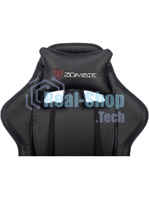 Кресло Бюрократ Zombie GAME TETRA черный/карбон, экокожа, 120 кг, механизм качания