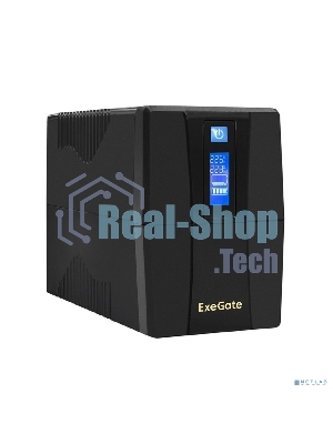 Источник бесперебойного питания ExeGate Power Smart ULB-650.LCD.AVR.4C13 650VA/360W, LCD, AVR, 4*C13, черный