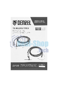 Горелка сварочная Denzel TIG WP26, разъем 2 пина, 3 метра