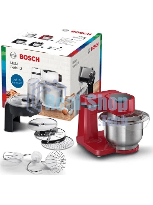 Кухонный комбайн Bosch MUMS2ER01 700Вт красный