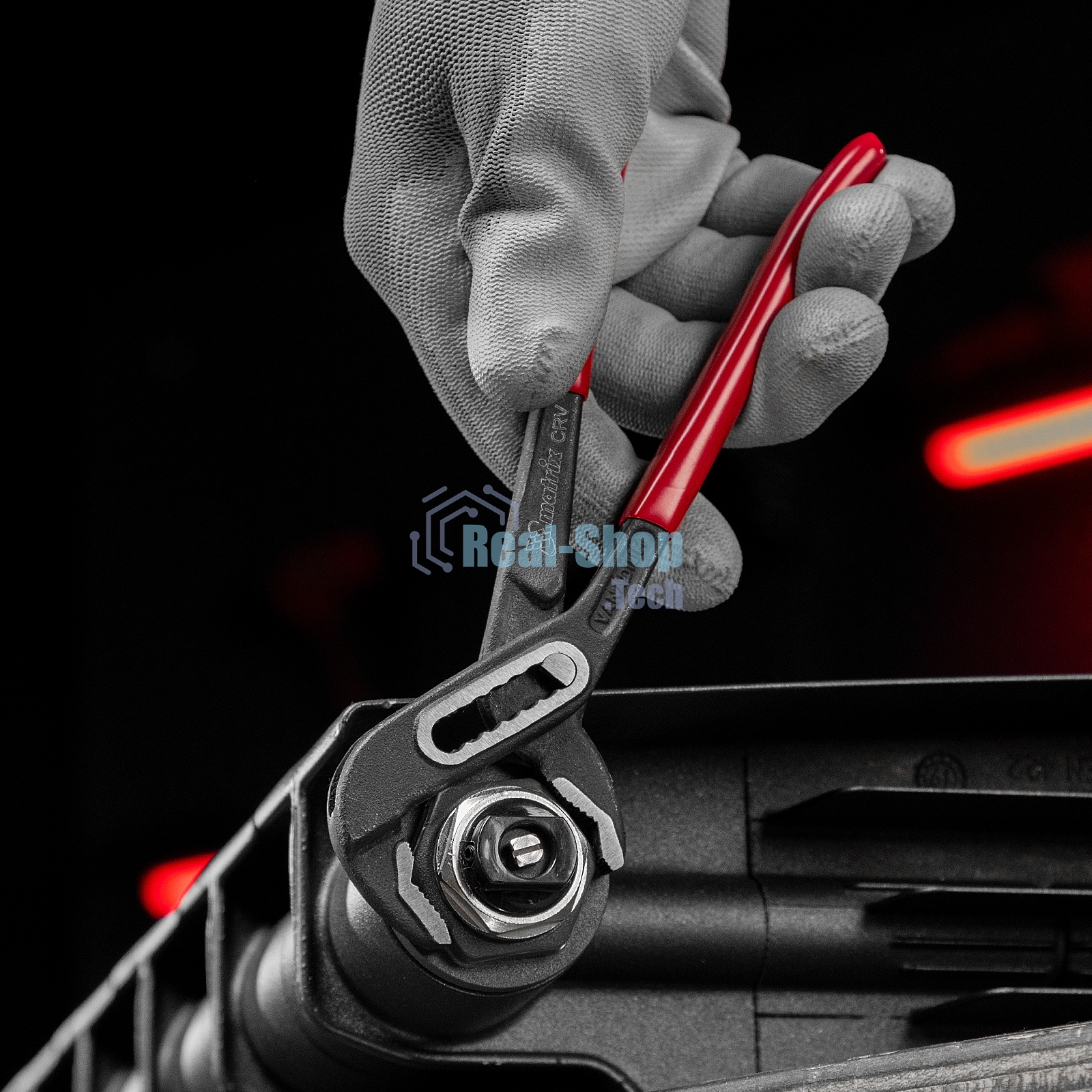 Переставные клещи Matrix 180 мм, хром-ванадий, обливные рукоятки