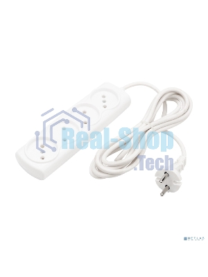 Удлинитель PROconnect OPTIMA 4 гнезда, 3 м, 2х0.75 мм², б/з, белый