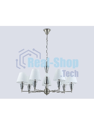 Люстра Ambrella light LH75256/7 SN/FR сатин никель/белый матовый E14*7 max 40W D860*520