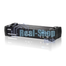 Переключатель KVM ATEN (CS1782A-AT-G) KVM+Audio+USB 2.0, 1 user USB+DVI => 2 cpu USB+DVI, со шнурами USB 2х1.8м., 2560x1600 60Hz DVI-D Dual Link/204