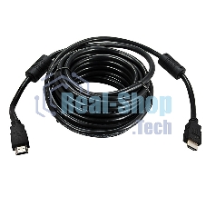 Кабель Rexant HDMI - HDMI 1.4, 10 м, Gold (PVC пакет)