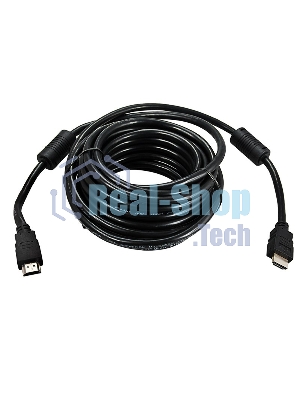 Кабель Rexant HDMI - HDMI 1.4, 10 м, Gold (PVC пакет)