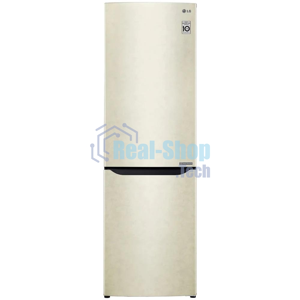 Холодильник LG GA-B419SEJL бежевый двухкамерный 223/79л морозилка снизу, No Frost
