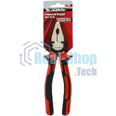 Плоскогубцы Matrix NICKEL, 200 мм, никелированные, двухкомпонентные рукоятки