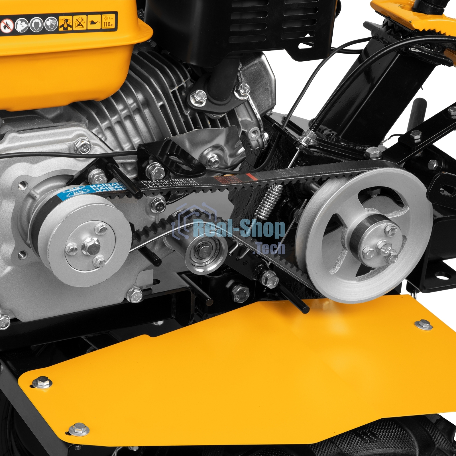 Мотоблок Denzel DPT-270S, 7 л.с., ремен.сцеп, фрез 3х4, ШОМ, передачи 2В/1Н