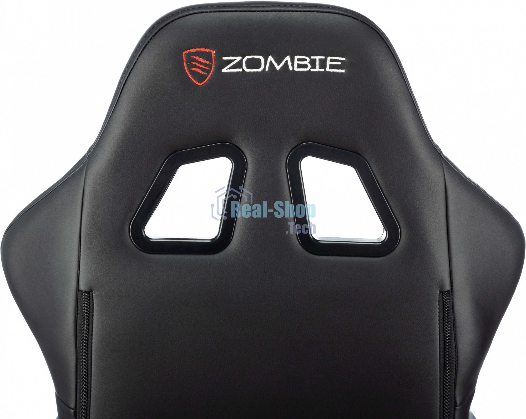 Кресло игровое Бюрократ Zombie GAME TETRA черный/карбон эко.кожа крестов. пластик
