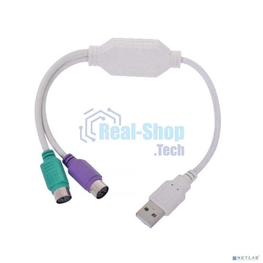 Переходник Gembird Конвертер с USB Am на 2xPS/2 UAPS12