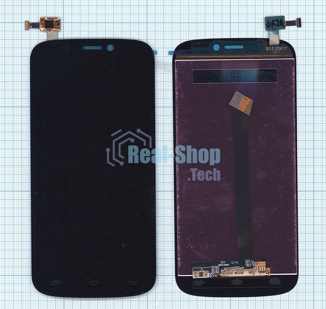Дисплей для Micromax A300 Canvas Gold черный