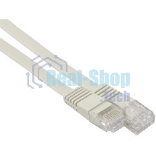 Патч-корд Buro cat.5e molded 1.5м серый RJ-45 (m)-RJ-45 (m)