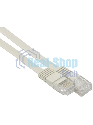 Патч-корд Buro cat.5e molded 1.5м серый RJ-45 (m)-RJ-45 (m)