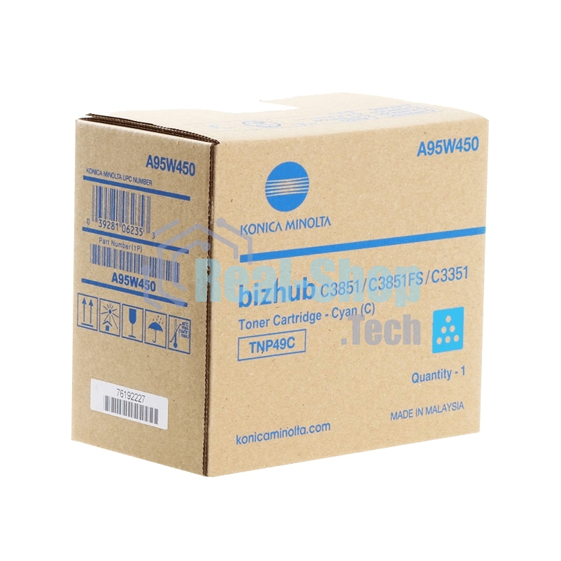 Тонер-картридж Konica-Minolta bizhub C3351/C3851 синий TNP-49C