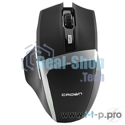 Мышь беспроводная Crown Gaming CMXG-801 черный, 1600 dpi, радиоканал, USB, кнопки - 7
