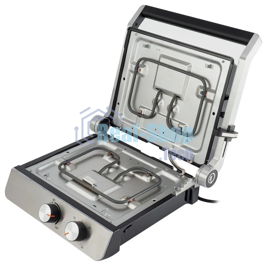 Гриль электрический Hyundai HYG-5047 2200Вт черный/черный