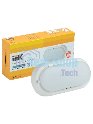 Светильник IEK LDPO0-4011-8-4000-K01 LED ДПО 4011 8Вт IP54 4000K овал белый IEK
