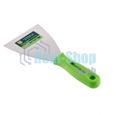 Шпательная лопатка из нержавеющей стали Сибртех, 100 мм, пластмассовая ручка