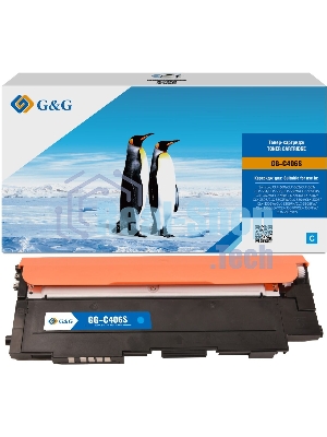 Картридж лазерный G&G GG-C406S голубой (1000 стр.) для Samsung CLP-360/362/363/364/365/367/368 CLX-3300/3302/3303/3304/3305/3307