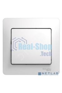 Выключатель 1-кл. СП Glossa 10А IP20 10AX в сборе белый SchE GSL000112