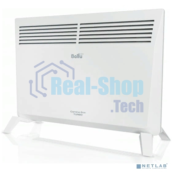 Конвектор Ballu Camino Eco Turbo BEC/EMT-1500 белый, 1500 Вт, 20 м2, термостат