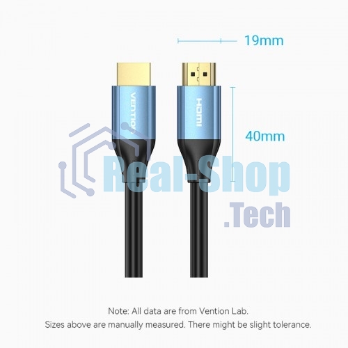 Кабель Vention HDMI High speed v2.0 with Ethernet 19M/19M - 15м