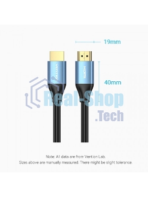 Кабель Vention HDMI High speed v2.0 with Ethernet 19M/19M - 15м