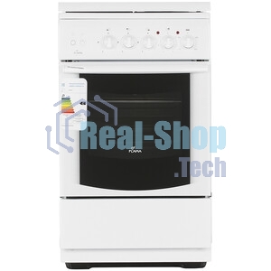 Плита комбинированная Flama RK 23-121 W белый, конфорок 3 газовых и 1 электрическая, духовка 50 л, 50 см x 85 см x 60 см