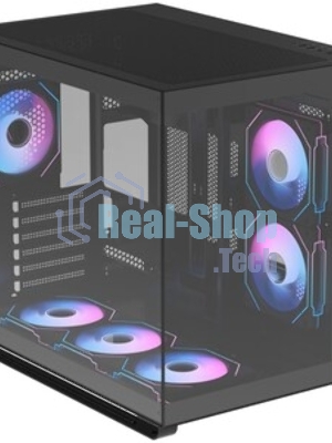 Компьютерный корпус Ocypus Iota C70 BK ARGB ATX/win/black/6 ARGB fans/no PSU/Tempered Glass