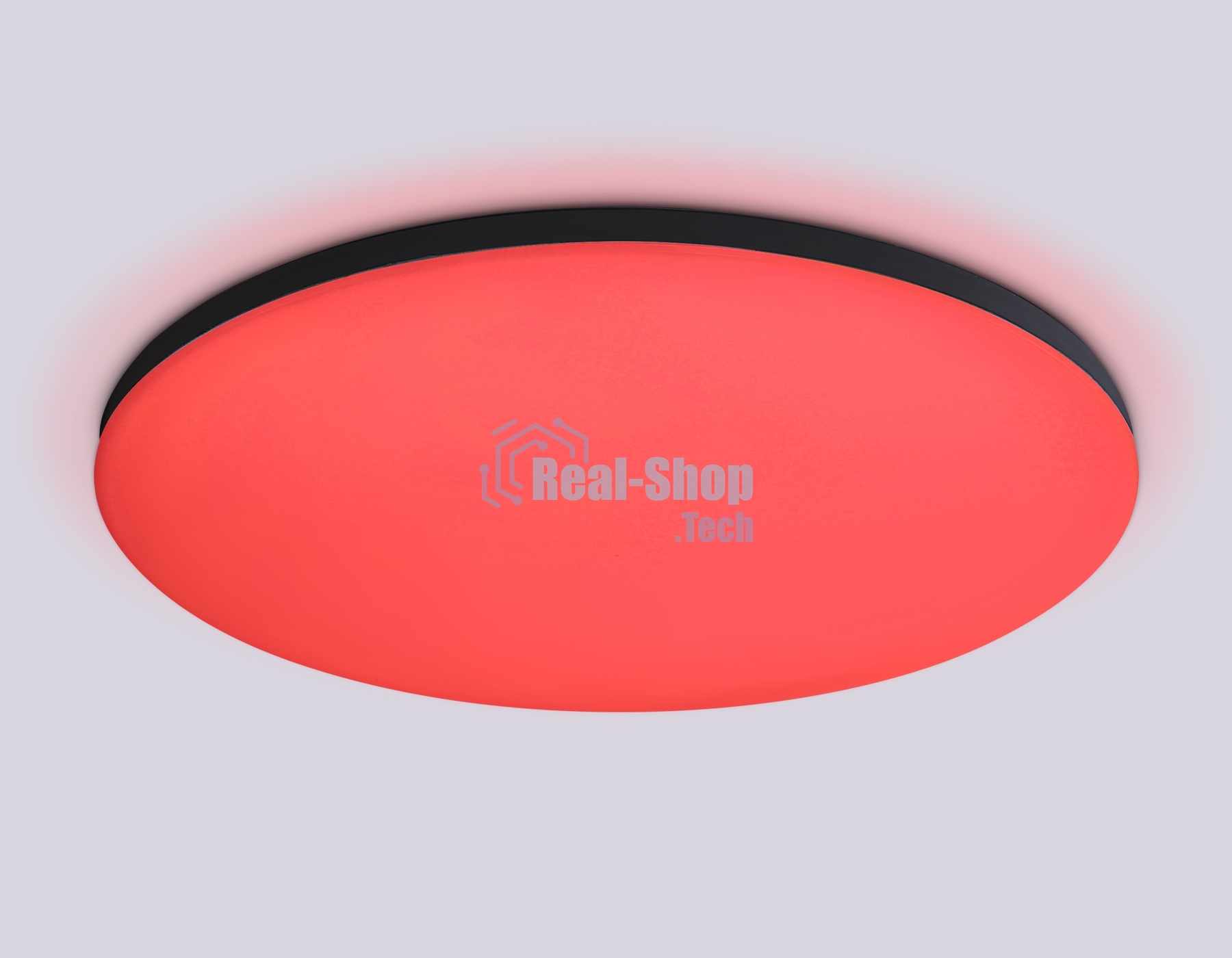 Умный светодиодный светильник FZ2005 BK черный IP54 25W 3000K-6500K+RGB Wi-Fi Алиса/Tuya/Smart Home/Alexa D370*55 (ПДУ ИК)