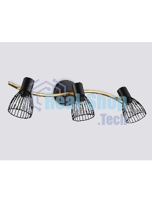 Светильник Ambrella light TR8661/3 BK/GD черный/золото E14/3 max 60W 550*100*170