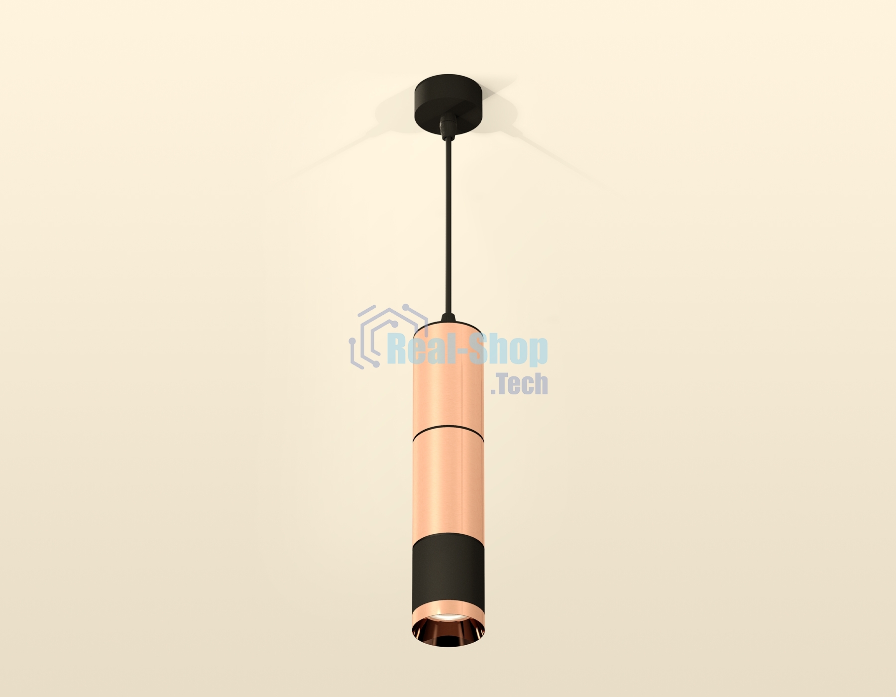 Светильник Ambrella Light XP6302010 PPG/SBK золото розовое полированное/черный песок MR16 GU5.3