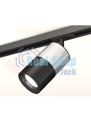 Светильник Ambrella light XT7402072 SBK/PSL/PBK черный песок/серебро полированное/черный полированный MR16 GU5.3