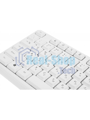 Комплект клавиатура+мышь Defender Motion C-977 проводной, USB, 1600 DPI, белый