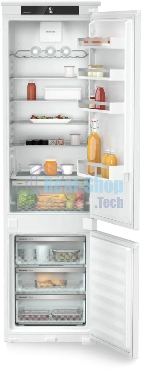 Встраиваемый холодильник Liebherr Pure, ниша 194 см, EasyFresh, МК NoFrost 3 контейнера, сенсорный дисплей Touch, door sliding.