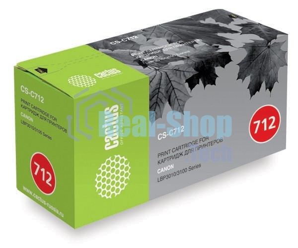 Картридж лазерный Cactus CS-C712S черный (1500 стр.) для Canon LBP-3010/LBP-3100