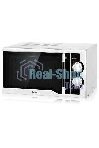 Микроволновая печь BBK 20MWS-712M/WB белый, 20 л, 700 Вт, переключатели - поворотный механизм