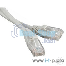 Патч-корд Hyperline PC-LPM-UTP-RJ45-RJ45-C6-10M-LSZH-GY Патч-корд U/UTP, Cat.6, LSZH, 10 м, серый