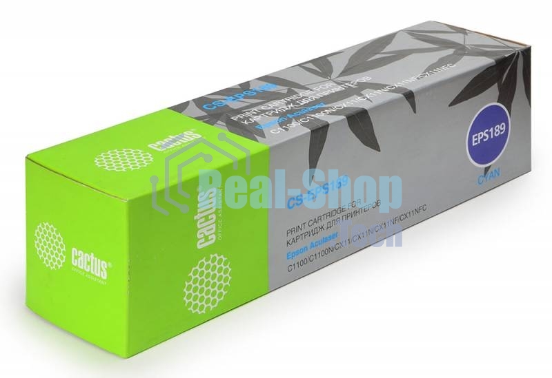 Картридж лазерный Cactus CS-EPS189 голубой (4000 стр) для Epson AcuLaser C1100/C1100N/CX11/CX11N/CX11NF/CX11NFC