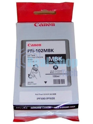 Картридж струйный Canon PFI-102MBk (0894B001) матовый черный, 130 мл., для iPF500/600/700