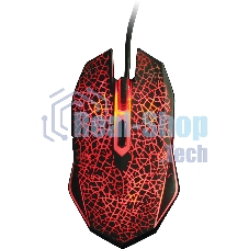 Мышь проводная Qumo Solaris M10 + коврик, проводная, оптическая, 800/1200/1600/2200 dpi